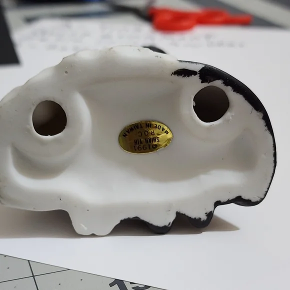 Vintage porcelain 1991 bride and groom wedding topper - Picture 8 of 9